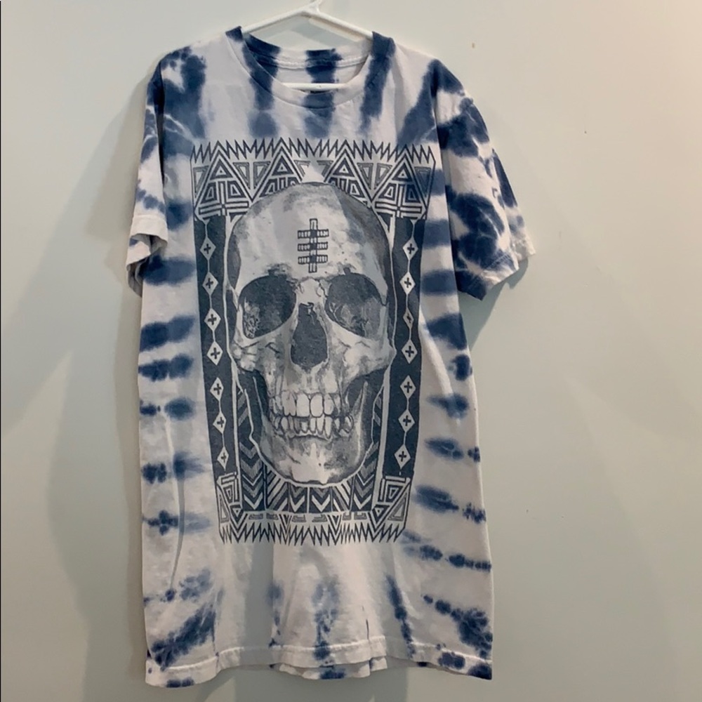Skull Face Tie Dye T-Shirt